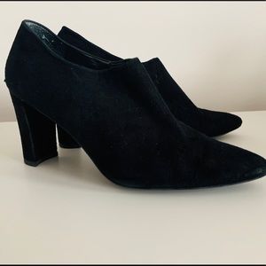 Stuart Weitzman Standdap Suede Ankle Bootie